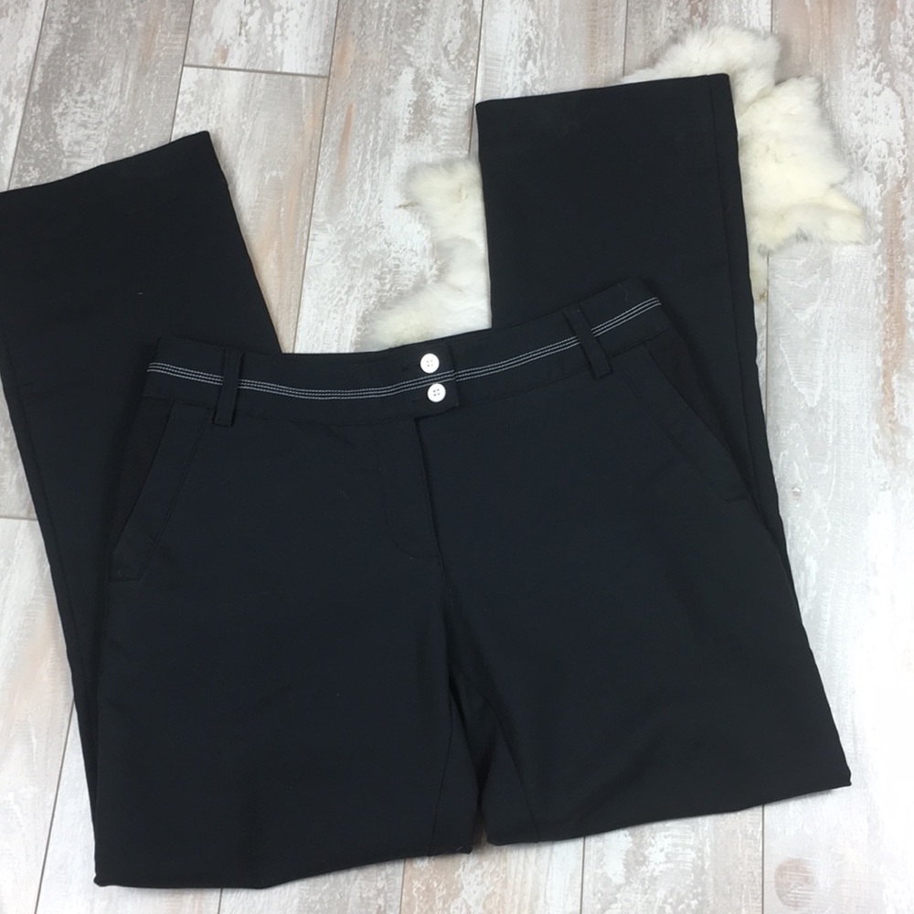 EUC Adidas Black Dress Athletic Built Pants 🎾⛳️